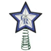 10" Lighted Blue And Black Star MLB Colorado Rockies Christmas Tree Topper