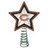 10" Lighted Orange And Black Star NFL Chicago Bears Christmas Tree Topper