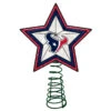10" Lighted Red And Blue NFL Houston Texans Christmas Tree Topper