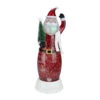 12.5" LED Lighted Swirling Santa With Tree Christmas Snow Globe Glittering Snow Dome