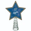10" Lighted Blue And Gold Star MLB Kansas City Royals Mosaic Christmas Tree Topper