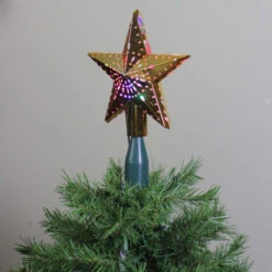 11.5" Lighted Gold Kaleidoscope Christmas Tree Topper - Multicolor LED Lights 5 11.5" Lighted Gold Kaleidoscope Christmas Tree Topper - Multicolor LED Lights -Christmas Decoration Store mrchristmas 69804 3 63410.1665432997