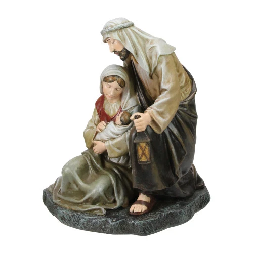 8" Kneeling Holy Family Christmas Table Top Figurine 2 8" Kneeling Holy Family Christmas Table Top Figurine - Image 2