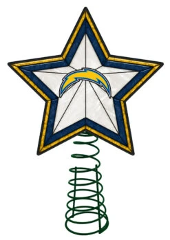 10" Yellow And Blue NFL San Diego Chargers Tree Topper