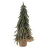 Northlight 20" Downswpt Glittered Pine Tree In Burlap Base - Unlit