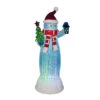Northlight 10.5” Battery Operated LED Lighted Snowman Christmas Glitterdome - 32634991
