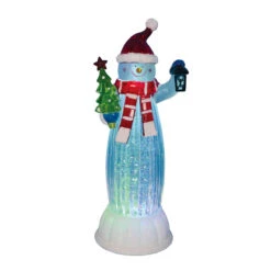 Northlight 10.5” Battery Operated LED Lighted Snowman Christmas Glitterdome - 32634991