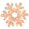 Northlight 24" Orange And White LED Lighted Snowflake Christmas Decoration