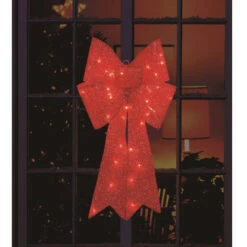 Northlight 30" LED Lighted Red Tinsel Bow Christmas Decoration 7 Northlight 30" LED Lighted Red Tinsel Bow Christmas Decoration -Christmas Decoration Store northlight20d2068 22238 ul 1 57085.1605061093