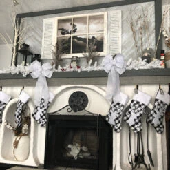 Northlight 20.5" Black And White Plaid Rustic Reindeer Snowflake Christmas Stocking 5 Northlight 20.5" Black And White Plaid Rustic Reindeer Snowflake Christmas Stocking -Christmas Decoration Store northlight20l15307 cxpicv 98691.1669279108