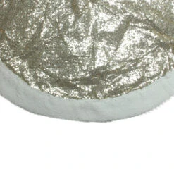 Northlight 47" Gold And White Round High Pile Fleece Border Christmas Tree Skirt -Christmas Decoration Store northlight20nl01808b 63888.1638633105