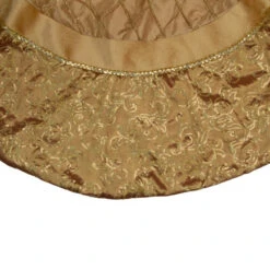 Northlight 72" Gold Quilted Christmas Tree Skirt With Iridescent Sequins 5 Northlight 72" Gold Quilted Christmas Tree Skirt With Iridescent Sequins -Christmas Decoration Store northlight 27933 1 72315.1664379355