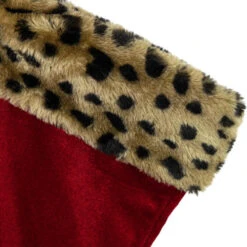 Northlight 20" Red And Black Leopard Cuff Christmas Stocking 8 Northlight 20" Red And Black Leopard Cuff Christmas Stocking -Christmas Decoration Store northlight 510100go 002 91216.1686923743