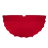 Northlight 48" Red Scalloped Edge Christmas Tree Skirt