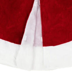 Northlight 60" Red And White Solid Round Christmas Tree Skirt -Christmas Decoration Store northlight 580998go 03 54745.1689863891