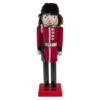14" Red And Black Royal Guard Christmas Nutcracker Soldier With Rifle