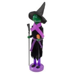 Northlight 14" Black And Green Witch Jack-O-Lantern Halloween Nutcracker With Broom -Christmas Decoration Store northlight 97162 3updated 33921.1665610739