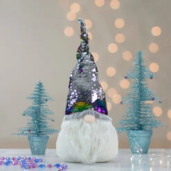 Northlight 24" Gnome With Rainbow And Silver Flip Sequin Hat Christmas Decoration 8 Northlight 24" Gnome With Rainbow And Silver Flip Sequin Hat Christmas Decoration -Christmas Decoration Store northlight am87035 8 90283.1599700736