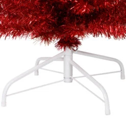 Northlight 6' Pencil Red Tinsel Artificial Christmas Tree - Unlit 9 Northlight 6' Pencil Red Tinsel Artificial Christmas Tree - Unlit -Christmas Decoration Store northlight b83511 5 69515.1669452425