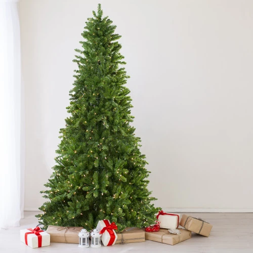 Northlight 10' Pre-Lit Slim Eastern Pine Artificial Christmas Tree - Clear Lights 2 Northlight 10' Pre-Lit Slim Eastern Pine Artificial Christmas Tree - Clear Lights - Image 2