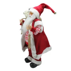 Northlight 24" Red And White Country Twist Standing Santa Claus Christmas Figure -Christmas Decoration Store northlight c84403 1 51495.1588403328