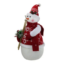 Northlight 20" Red And White Sparkling Snowman Christmas Figurine 5 Northlight 20" Red And White Sparkling Snowman Christmas Figurine -Christmas Decoration Store northlight c85099 3 36297.1599786797