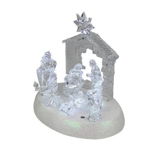Northlight 7.75" LED Holy Family In Stable Christmas Nativity Scene Tabletop Decoration - 31601372 2 Northlight 7.75" LED Holy Family In Stable Christmas Nativity Scene Tabletop Decoration - 31601372 - Image 2