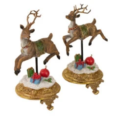 Northlight Set Of 2 Glittered Reindeer Christmas Stocking Holders 9.5" -Christmas Decoration Store northlight dw15132 2 updated 71078.1665610737