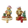 Northlight Set Of 2 Holiday Gingerbread Christmas Stocking Holders 5.25"
