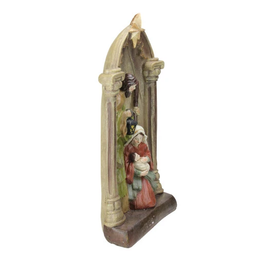 Northlight 14.5" Holy Family And Angel Figures Christmas Nativity Statue Decor 2 Northlight 14.5" Holy Family And Angel Figures Christmas Nativity Statue Decor - Image 2