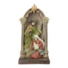 Northlight 14.5" Holy Family And Angel Figures Christmas Nativity Statue Decor