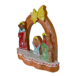 Northlight 8" Glitter Dusted Gingerbread Holy Family Christmas Nativity Decoration -Christmas Decoration Store northlight dw27708 2 63306.1665610424