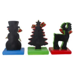 Northlight Set Of 3 Reindeer, Tree, And Snowman With Chalkboard Christmas Stocking Holders 7" -Christmas Decoration Store northlight dw27717 2 86611.1588344288