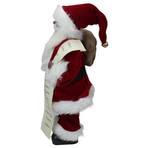 Northlight 16" African American Santa Claus With Naughty Or Nice List Christmas Figure 4 Northlight 16" African American Santa Claus With Naughty Or Nice List Christmas Figure - Image 4