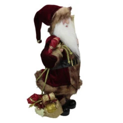 Northlight 18" Burgundy And Brown Santa Claus With Naughty Or Nice List Christmas Figure -Christmas Decoration Store northlight e76524 1 95187.1652289216