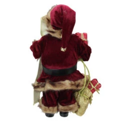 Northlight 18" Burgundy And Brown Santa Claus With Naughty Or Nice List Christmas Figure -Christmas Decoration Store northlight e76524 2 21994.1652289216
