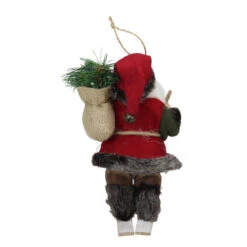 Northlight 9" Brown And Red Skiing Santa Claus With Gift Bag Christmas Figurine -Christmas Decoration Store northlight e76604 2 58387.1588415425