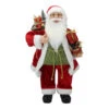 Northlight 24" Red And White Santa Claus With Presents And Drum Christmas Figure