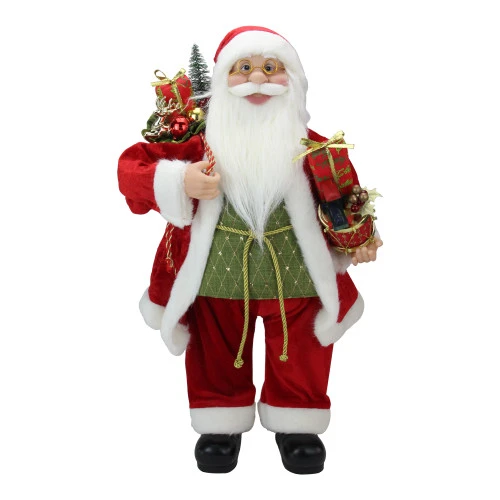 Northlight 24" Red And White Santa Claus With Presents And Drum Christmas Figure 1 Northlight 24" Red And White Santa Claus With Presents And Drum Christmas Figure