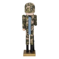 Northlight 15" Beige And Green Army Soldier In Fatigues Christmas Nutcracker -Christmas Decoration Store northlight f85992 2 26101.1664724868