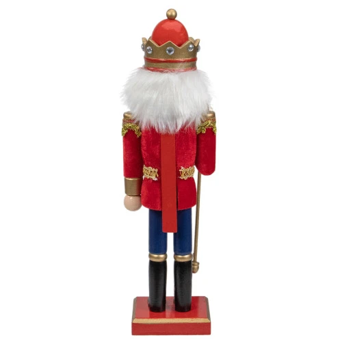 Northlight 14" Red And Gold Traditional Christmas Nutcracker King With Scepter Tabletop Figurine 5 Northlight 14" Red And Gold Traditional Christmas Nutcracker King With Scepter Tabletop Figurine - Image 5