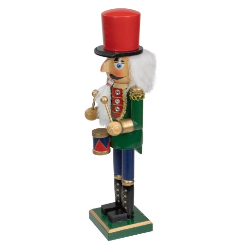 Northlight 14" Green And Red Traditional Standing Drummer Christmas Nutcracker 4 Northlight 14" Green And Red Traditional Standing Drummer Christmas Nutcracker - Image 4