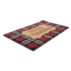 Northlight Red And Black Plaid "Merry Christmas" Rectangular Doormat 18" X 30" 10 Northlight Red And Black Plaid "Merry Christmas" Rectangular Doormat 18" X 30" -Christmas Decoration Store northlight fw28330 1 40056.1642205486