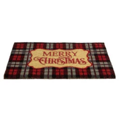 Northlight Red And Black Plaid "Merry Christmas" Rectangular Doormat 18" X 30" 9 Northlight Red And Black Plaid "Merry Christmas" Rectangular Doormat 18" X 30" -Christmas Decoration Store northlight fw28330 4 89189.1642205486