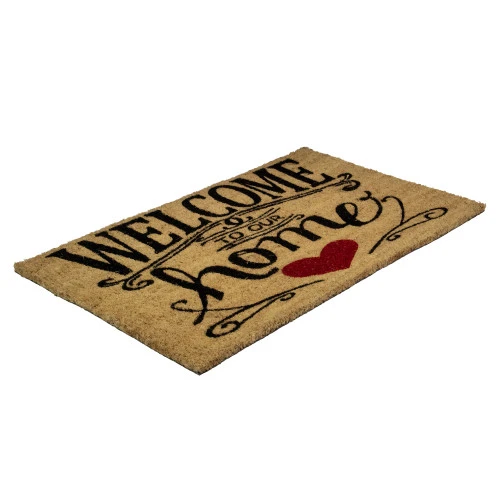 Northlight Natural Coir "Welcome To Our Home" Rectangular Doormat 18" X 30" 3 Northlight Natural Coir "Welcome To Our Home" Rectangular Doormat 18" X 30" - Image 3
