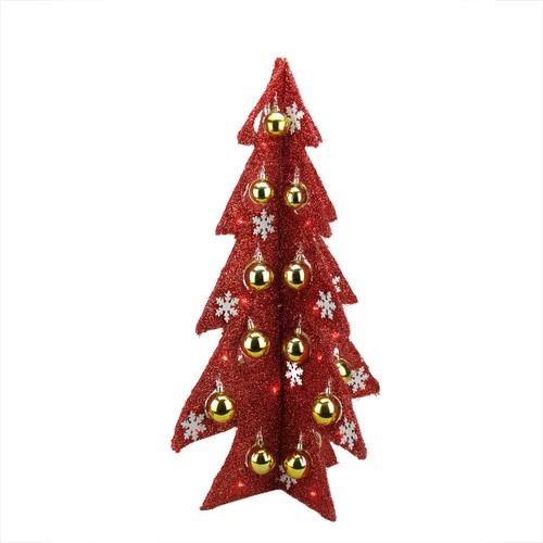 Northlight 2.25' Pre-Lit LED Decorated Tinsel Artificial Christmas Tree 2 Northlight 2.25' Pre-Lit LED Decorated Tinsel Artificial Christmas Tree - Image 2