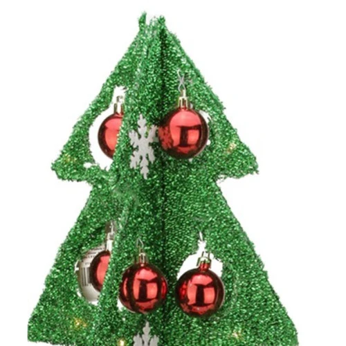 Northlight 28" Pre-Lit Battery Operated Green And Red LED Christmas Tree Tabletop Decor 2 Northlight 28" Pre-Lit Battery Operated Green And Red LED Christmas Tree Tabletop Decor - Image 2