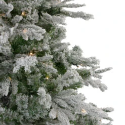 Northlight 7.5' Pre-Lit Medium Flocked Winfield Fir Artificial Christmas Tree - Warm White LED Lights 9 Northlight 7.5' Pre-Lit Medium Flocked Winfield Fir Artificial Christmas Tree - Warm White LED Lights -Christmas Decoration Store northlight hb27065 1 34369.1664990617