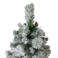 Northlight 6.5' Pre-Lit Full Flocked Somerset Spruce Artificial Christmas Tree - Clear Lights 7 Northlight 6.5' Pre-Lit Full Flocked Somerset Spruce Artificial Christmas Tree - Clear Lights -Christmas Decoration Store northlight hb27113 2 83893.1588396797