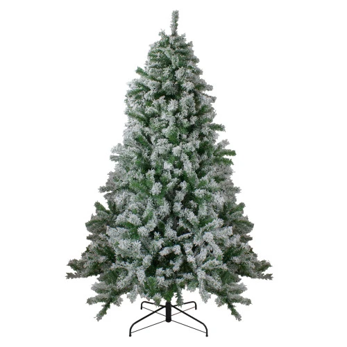 Northlight 6.5' Flocked Winter Park Fir Artificial Christmas Tree - Unlit 1 Northlight 6.5' Flocked Winter Park Fir Artificial Christmas Tree - Unlit